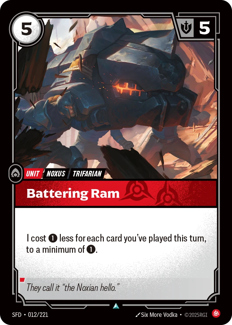 Battering Ram 卡圖