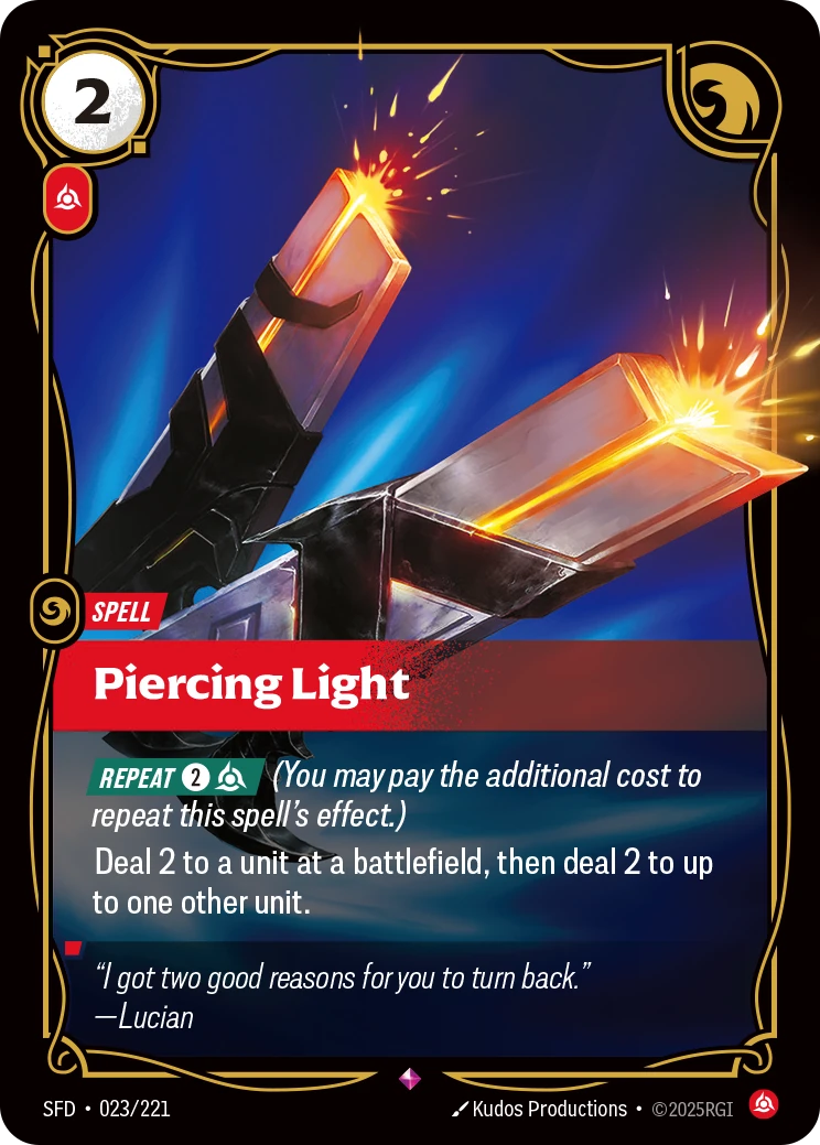 Piercing Light 卡圖