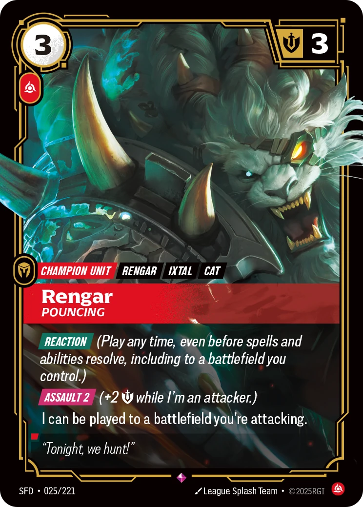 Rengar, Pouncing 卡圖