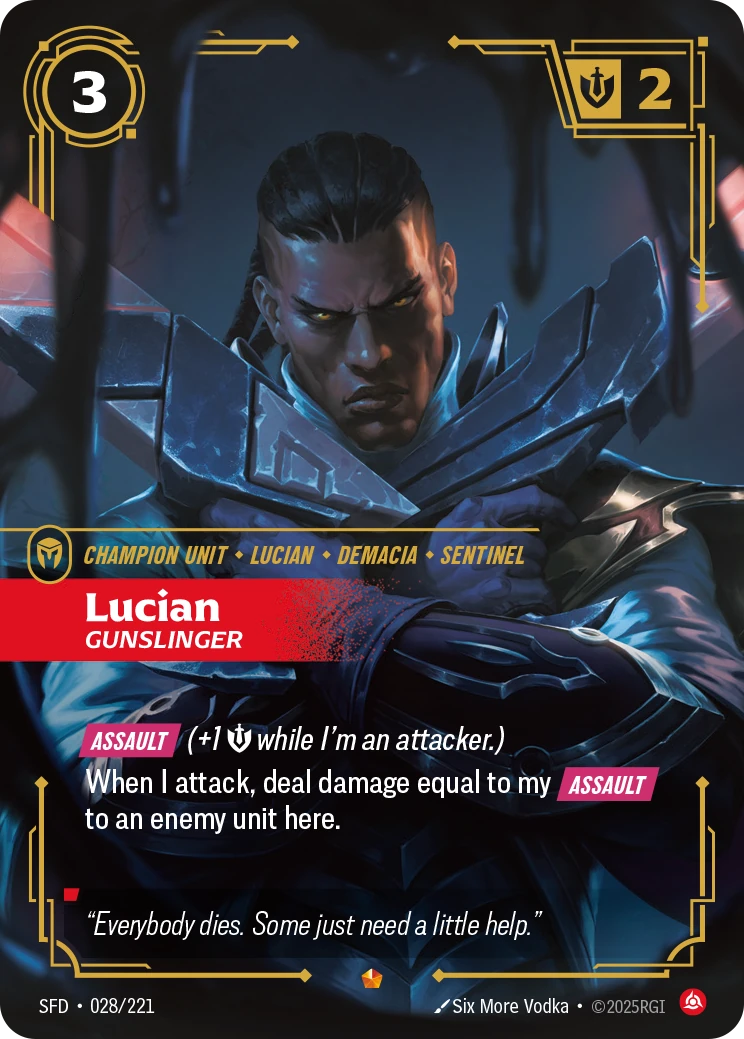 Lucian, Gunslinger 卡圖