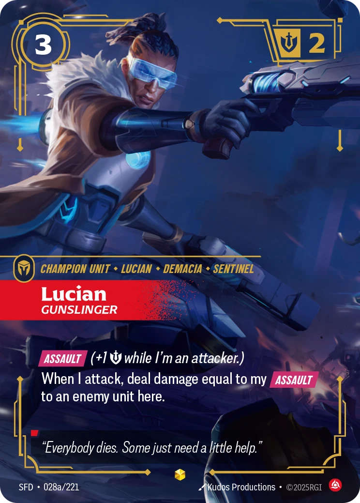 Lucian, Gunslinger 卡圖