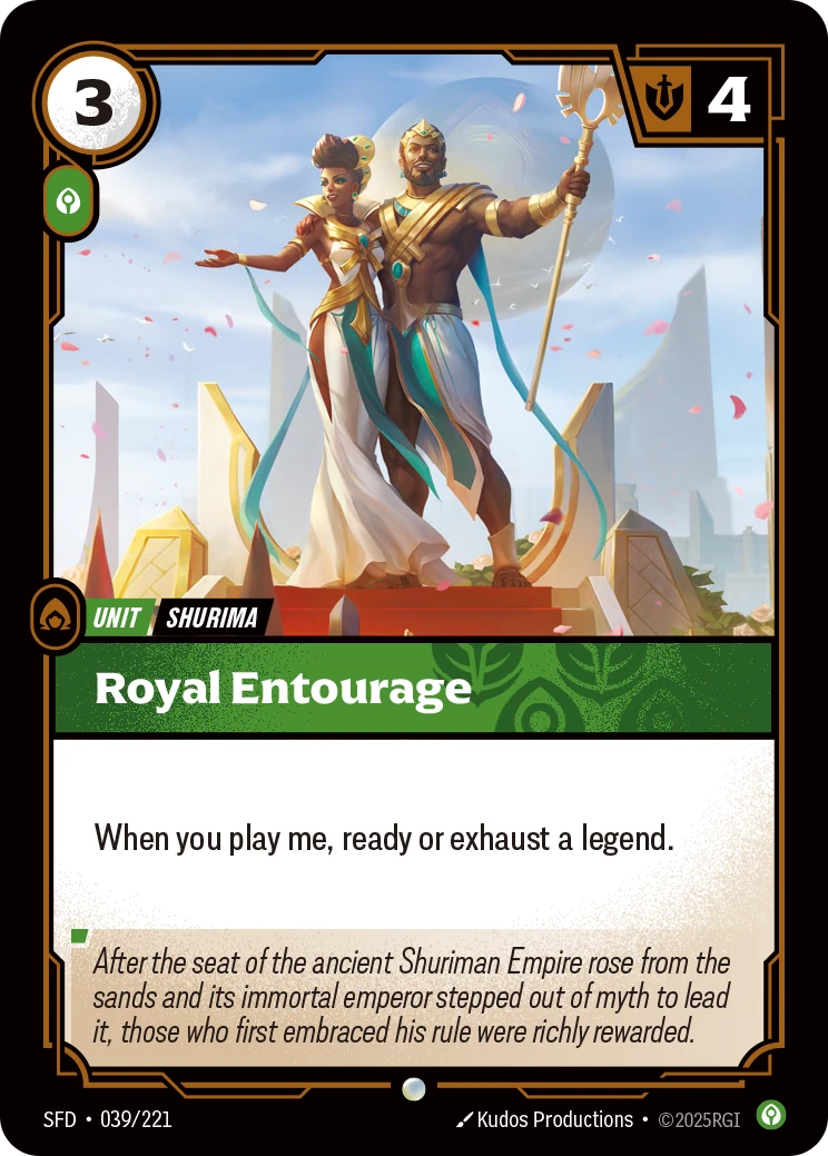 Royal Entourage 卡圖