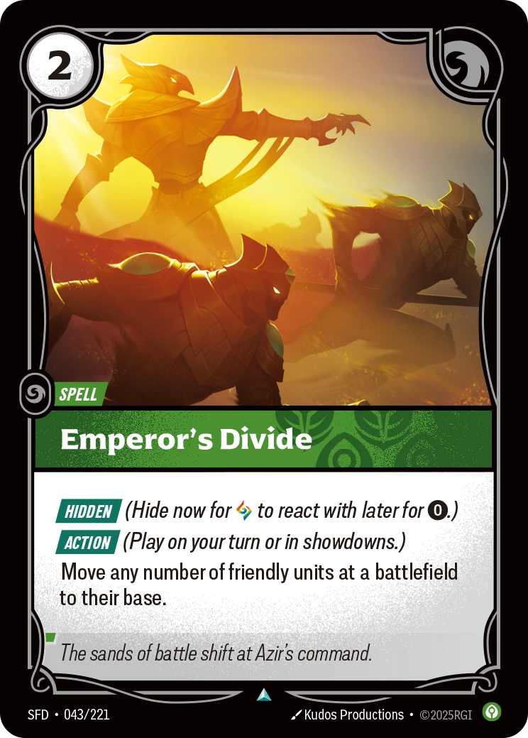 Emperor's Divide 卡圖
