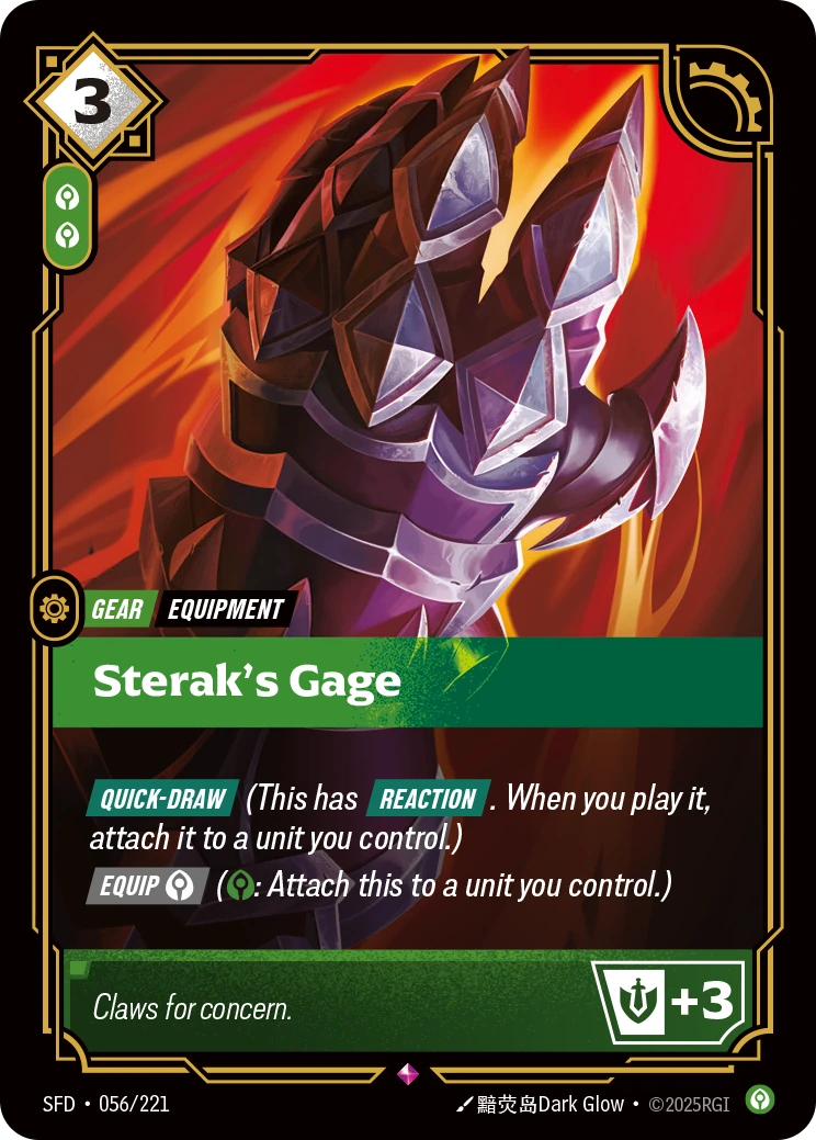 Sterak's Gage 卡圖