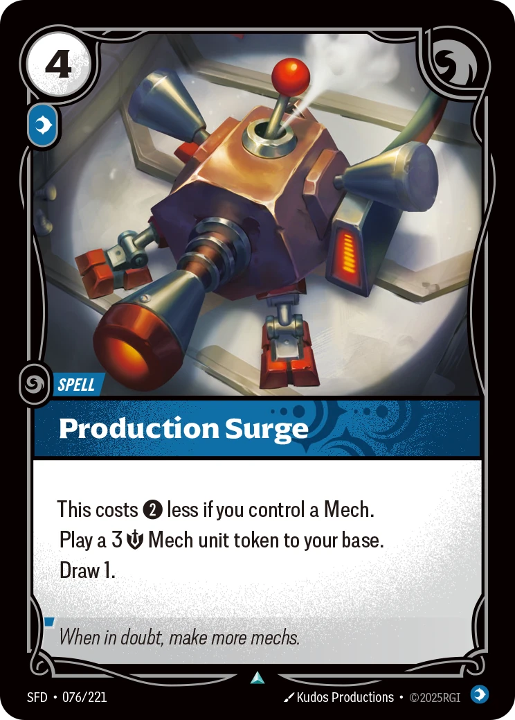 Production Surge 卡圖
