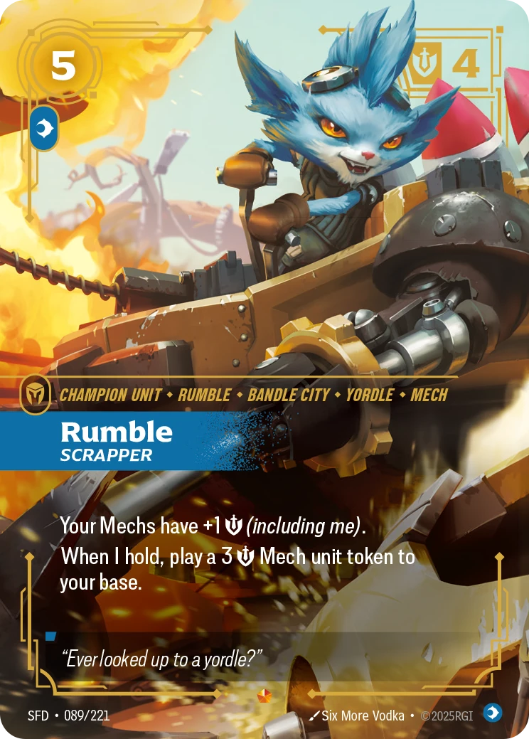 Rumble, Scrapper 卡圖