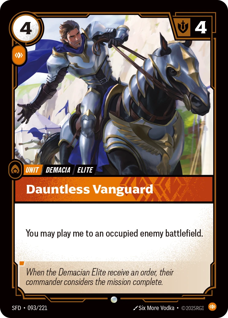 Dauntless Vanguard 卡圖
