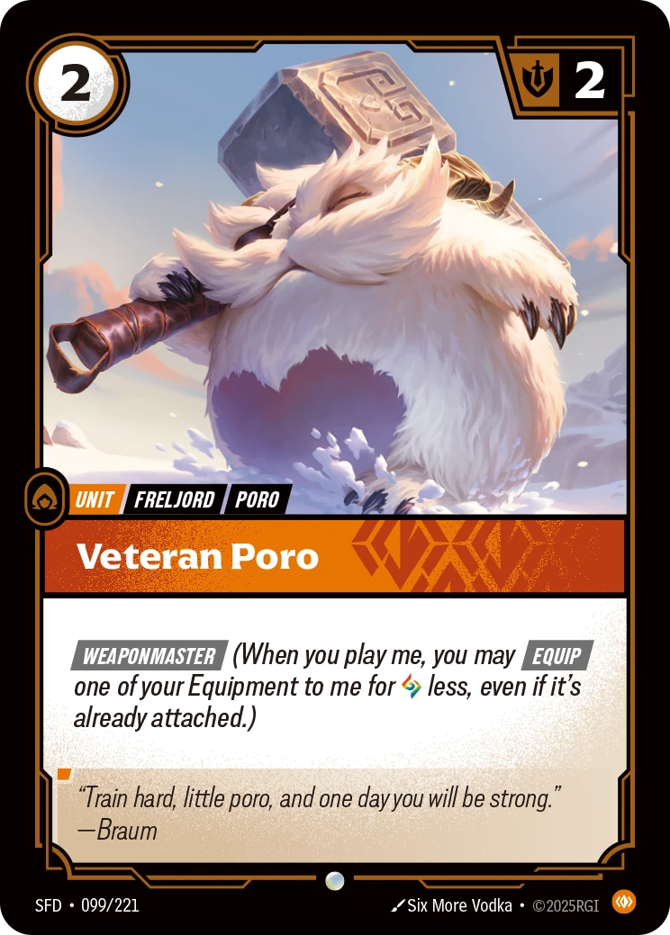 Veteran Poro 卡圖