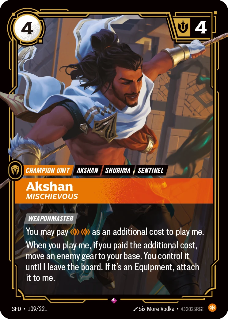 Akshan, Mischievous 卡圖
