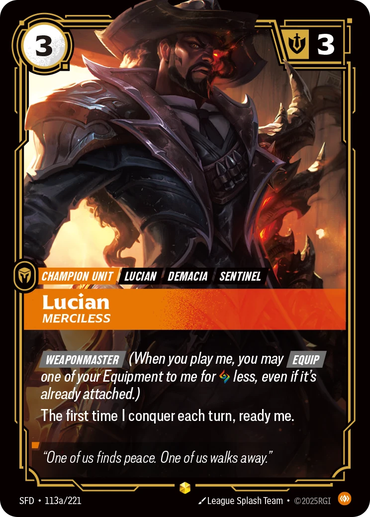 Lucian, Merciless 卡圖