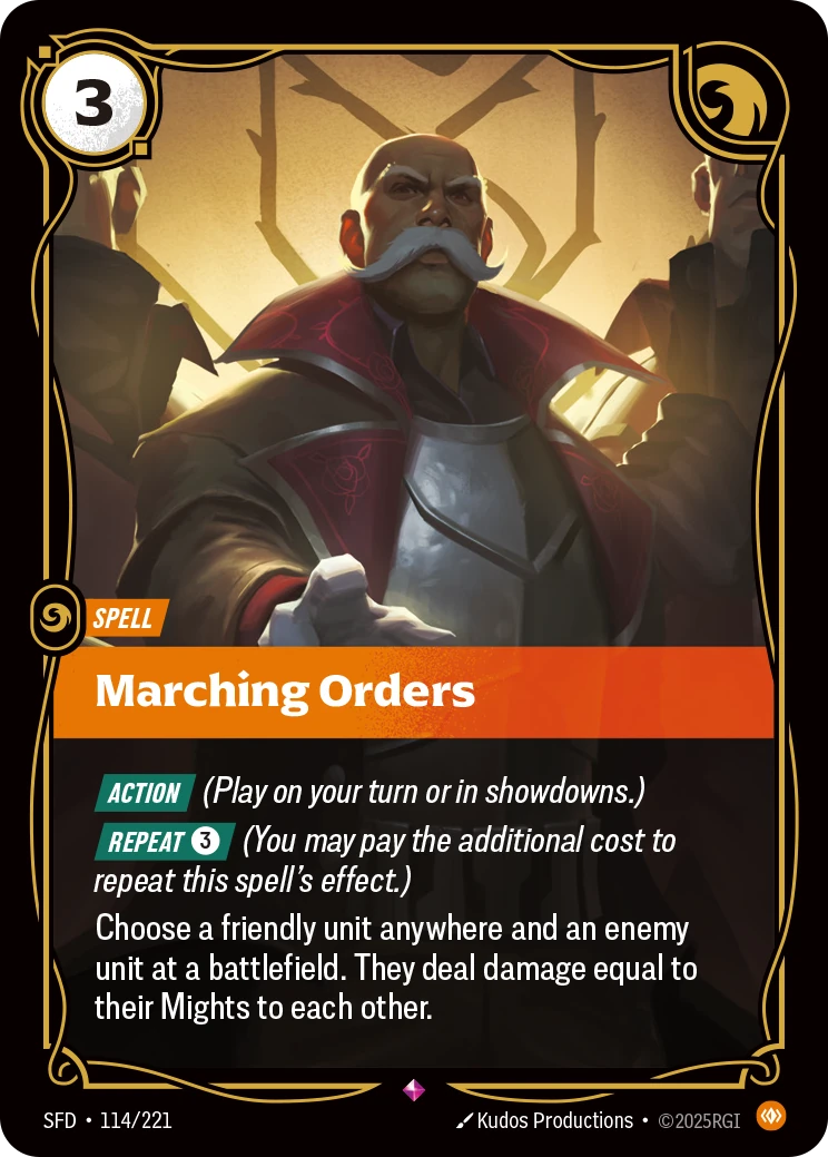 Marching Orders 卡圖