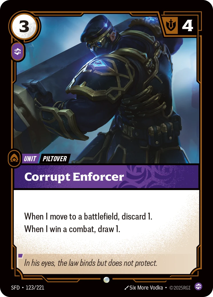 Corrupt Enforcer 卡圖