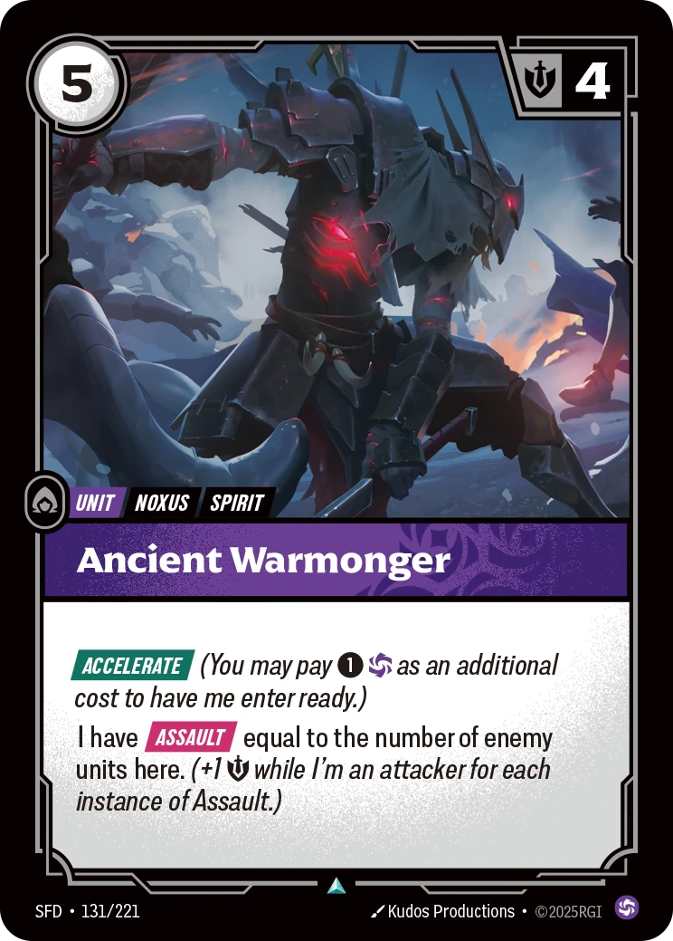 Ancient Warmonger 卡圖