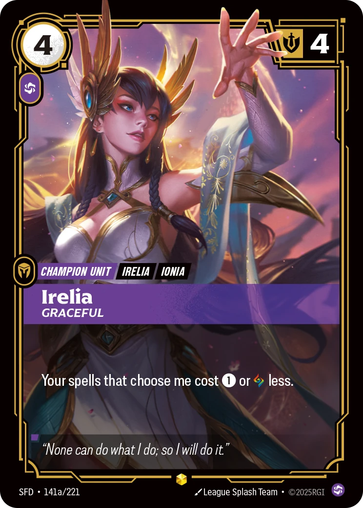 Irelia, Graceful 卡圖