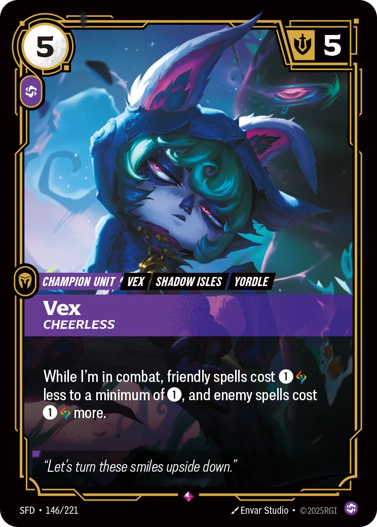 Vex, Cheerless 卡圖