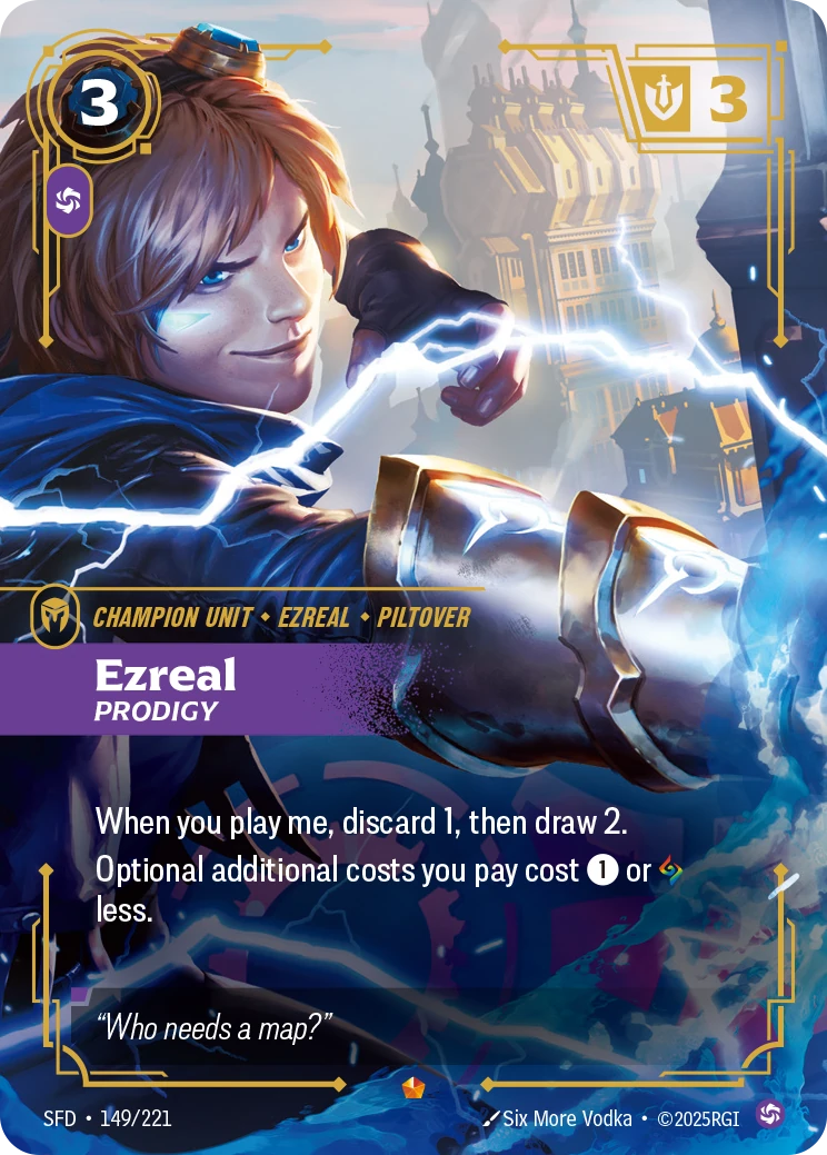 Ezreal, Prodigy 卡圖