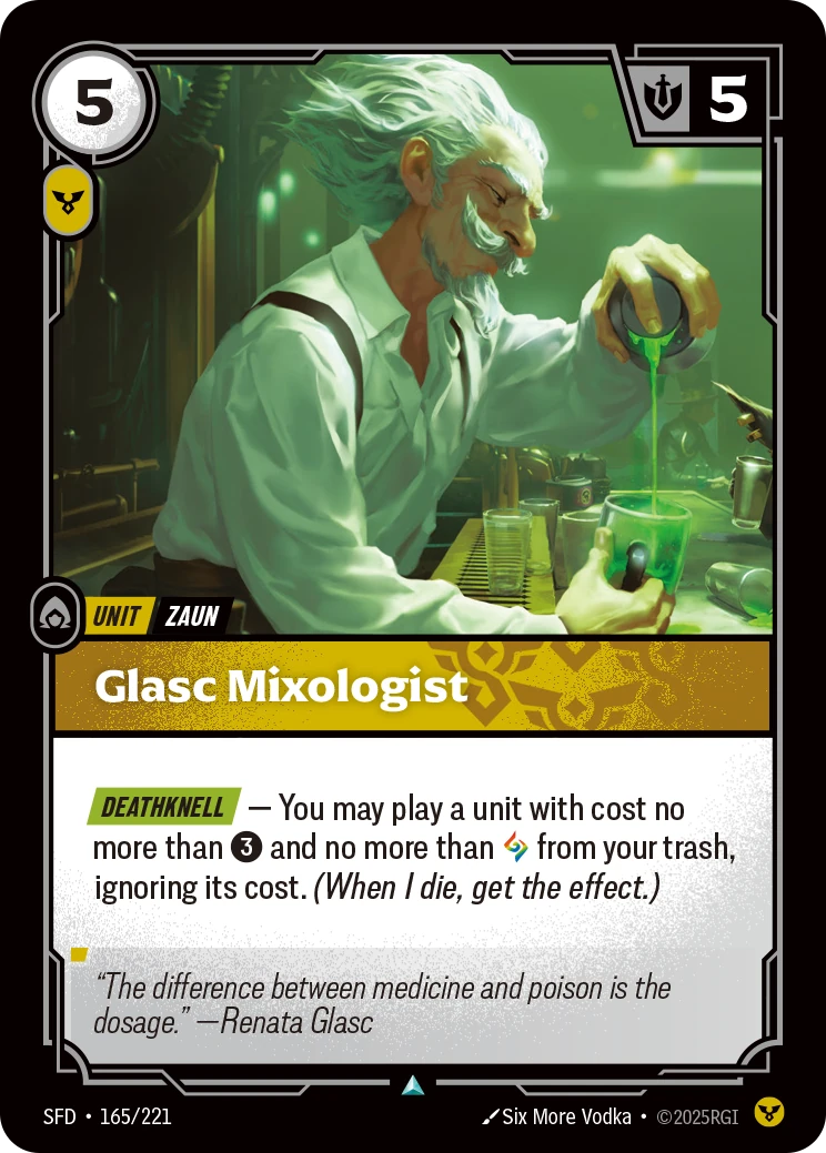 Glasc Mixologist 卡圖