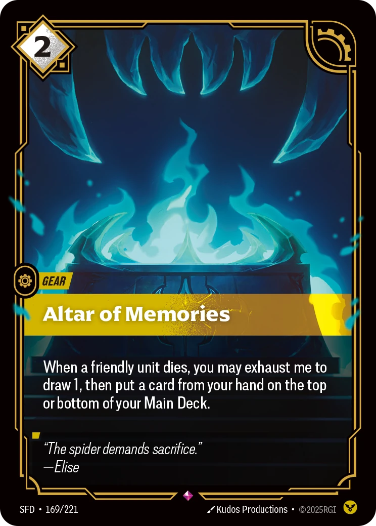 Altar of Memories 卡圖