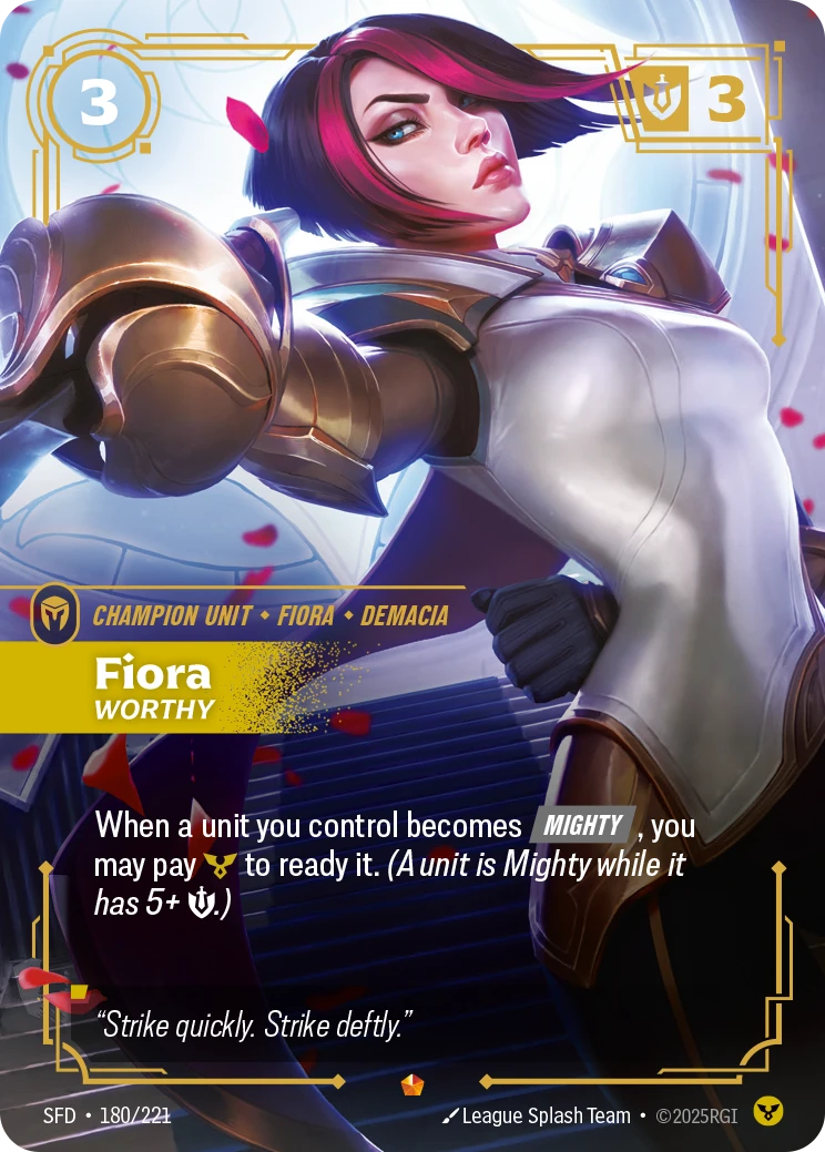 Fiora, Worthy 卡圖