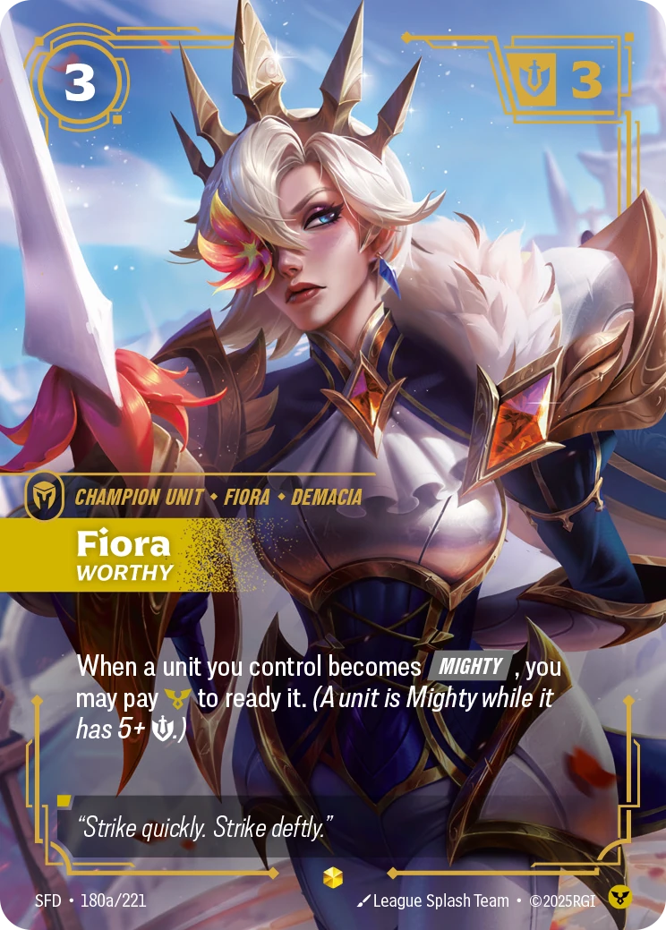 Fiora, Worthy 卡圖