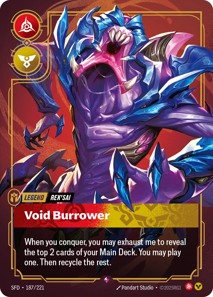 Void Burrower 卡圖