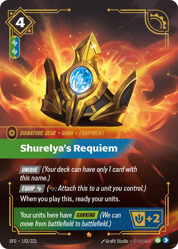 Shurelya's Requiem 卡圖