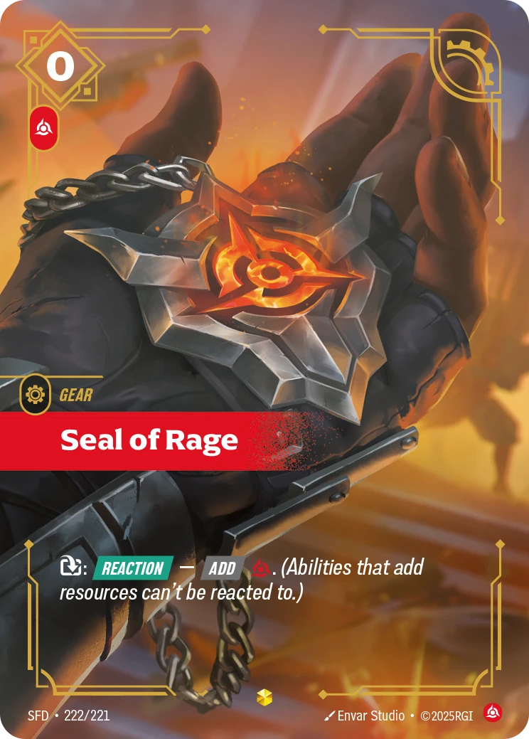 Seal of Rage 卡圖
