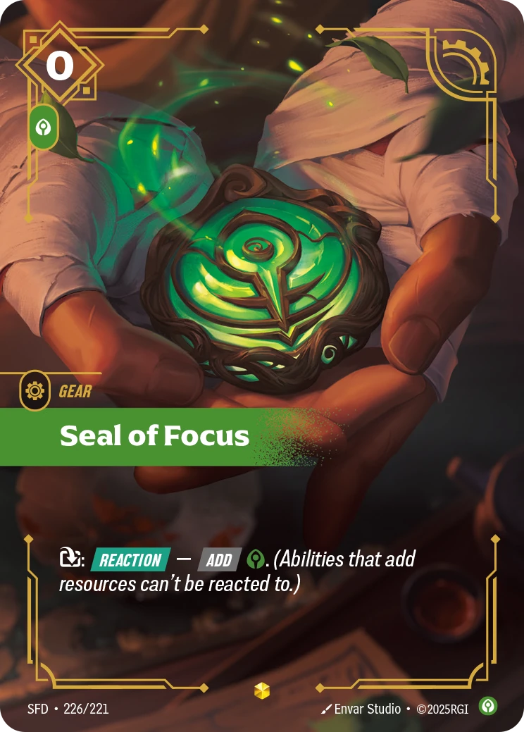 Seal of Focus 卡圖