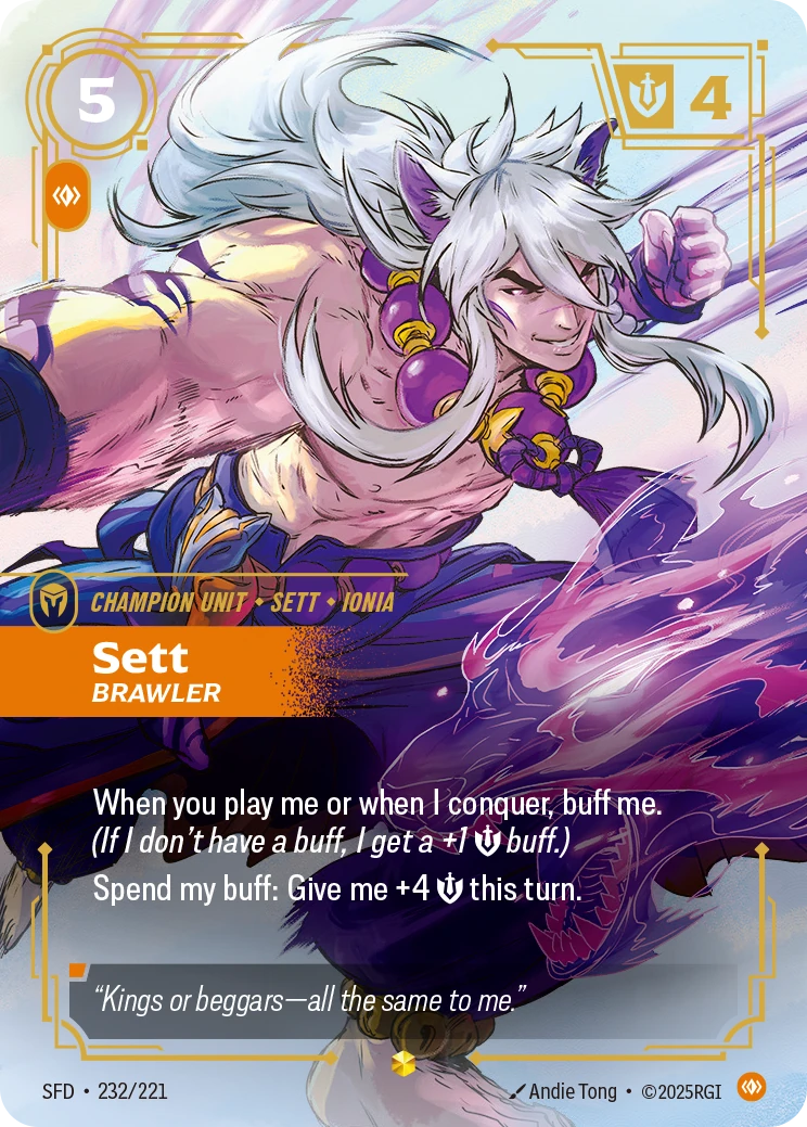 Sett, Brawler 卡圖