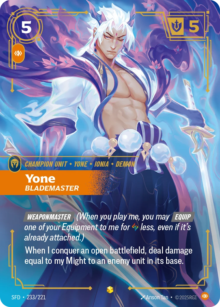Yone, Blademaster 卡圖
