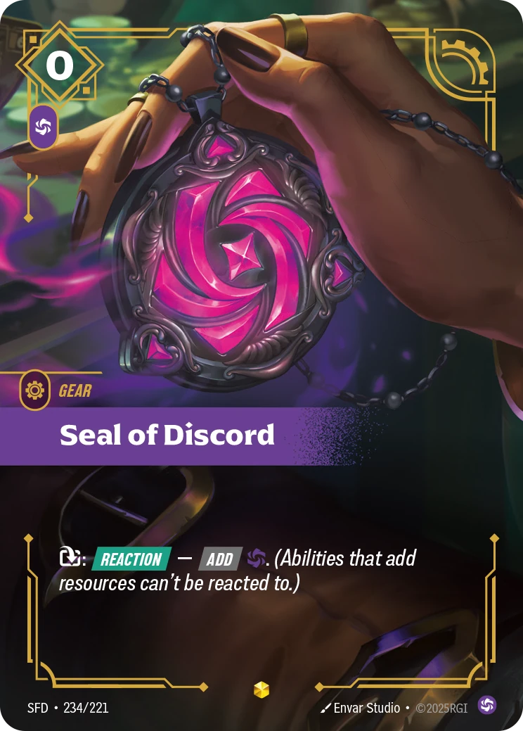 Seal of Discord 卡圖