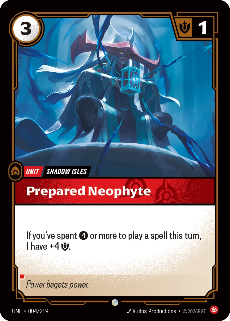 Prepared Neophyte 卡圖
