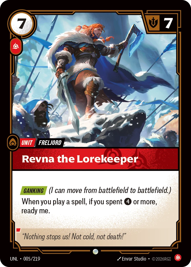 Revna the Lorekeeper 卡圖