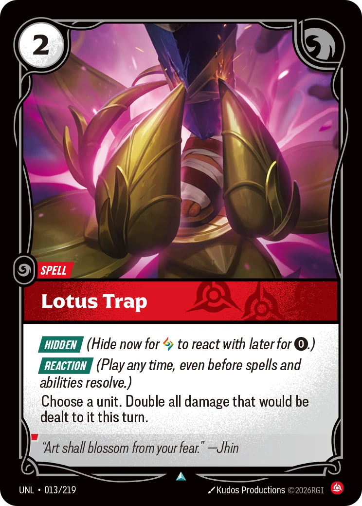 Lotus Trap 卡圖
