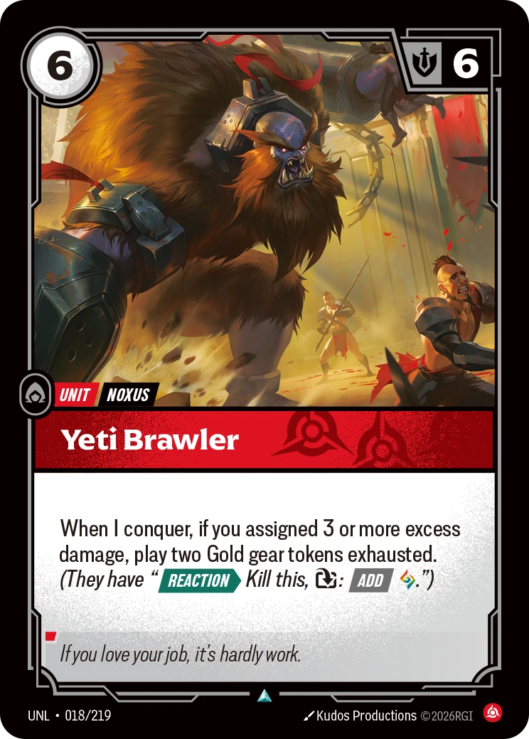 Yeti Brawler 卡圖