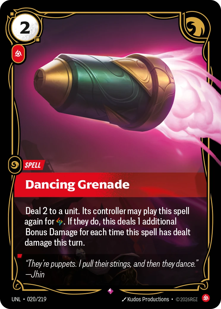 Dancing Grenade 卡圖