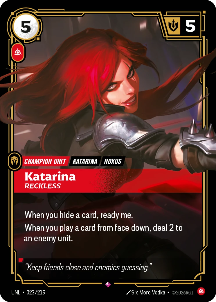 Katarina, Reckless 卡圖