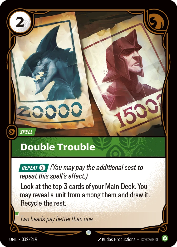 Double Trouble 卡圖