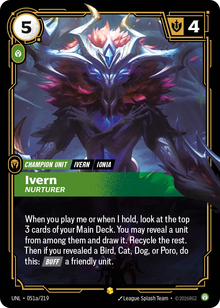 Ivern, Nurturer 卡圖