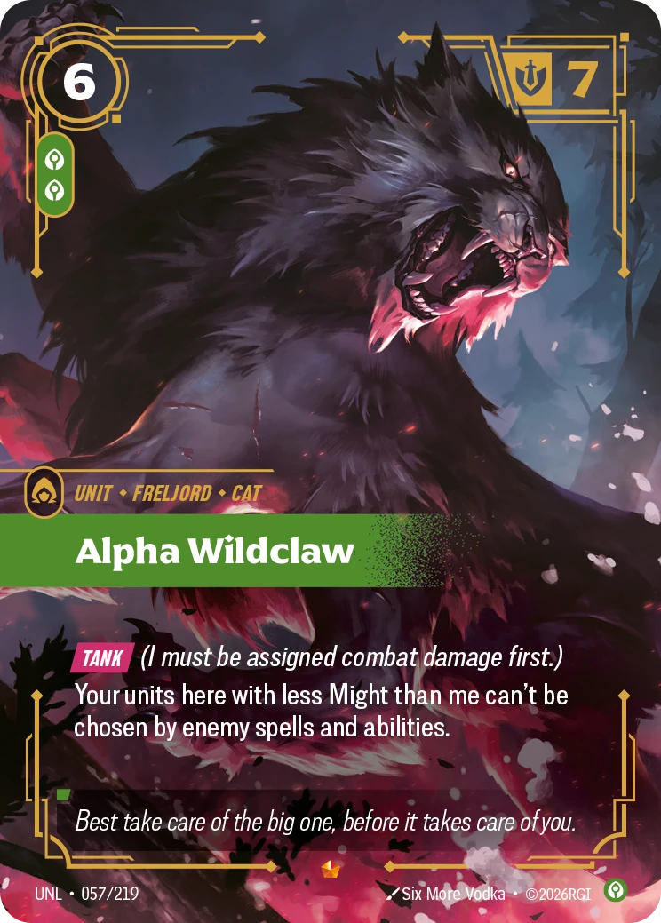 Alpha Wildclaw 卡圖