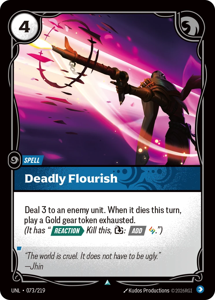 Deadly Flourish 卡圖