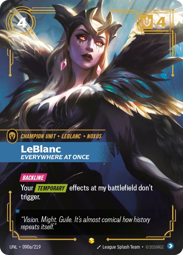 LeBlanc, Everywhere at Once 卡圖