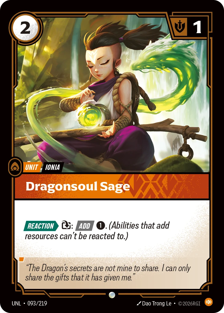 Dragonsoul Sage 卡圖