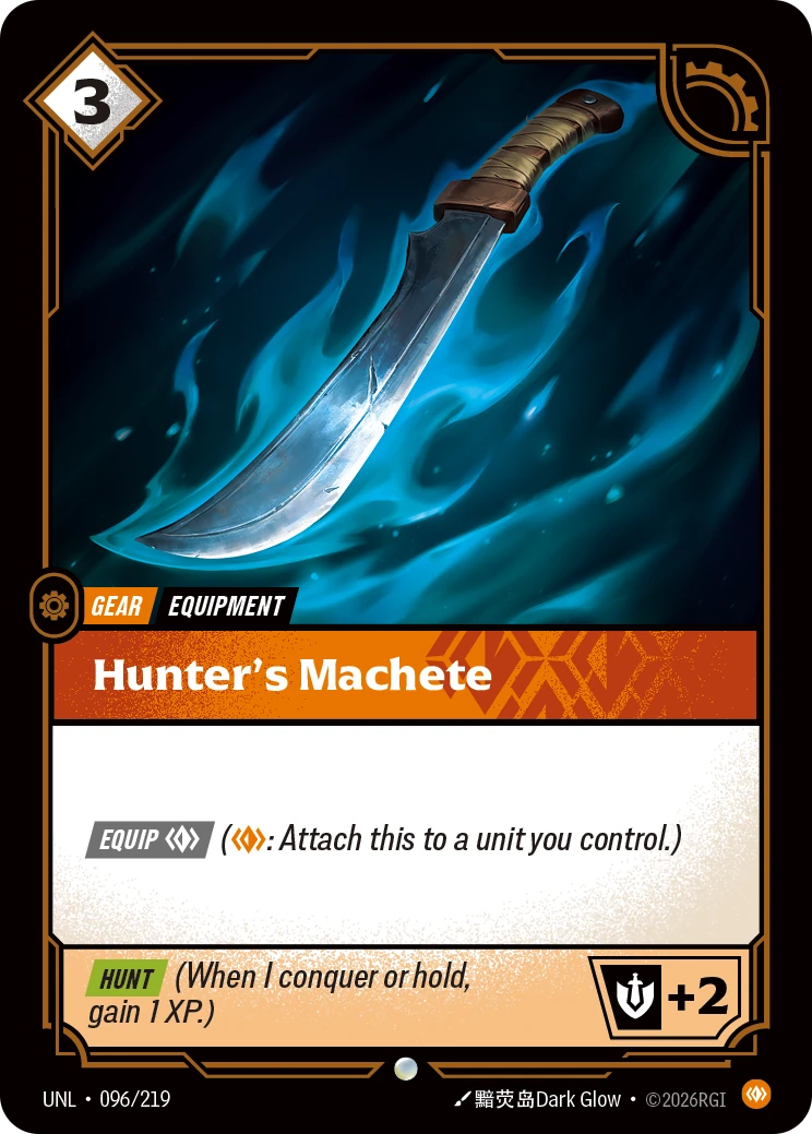Hunter's Machete 卡圖