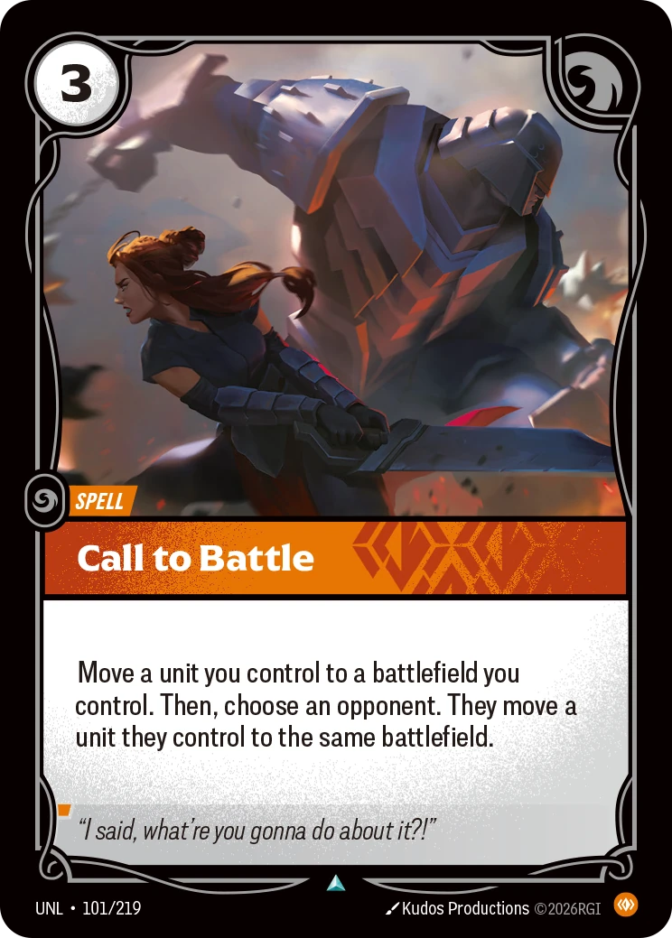 Call to Battle 卡圖