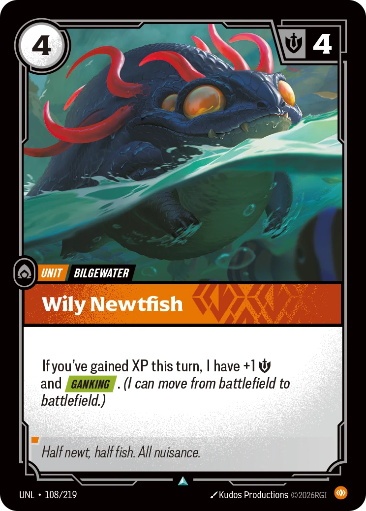 Wily Newtfish 卡圖