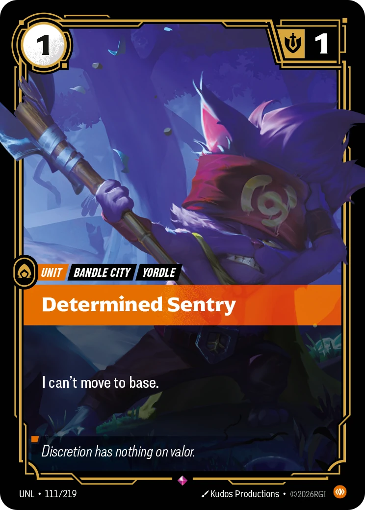 Determined Sentry 卡圖