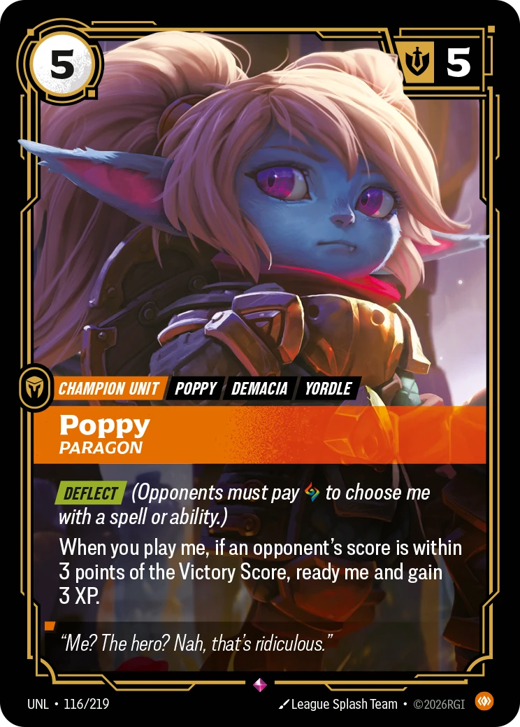 Poppy, Paragon 卡圖