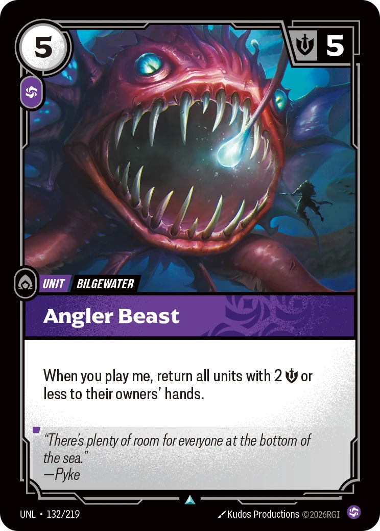 Angler Beast 卡圖