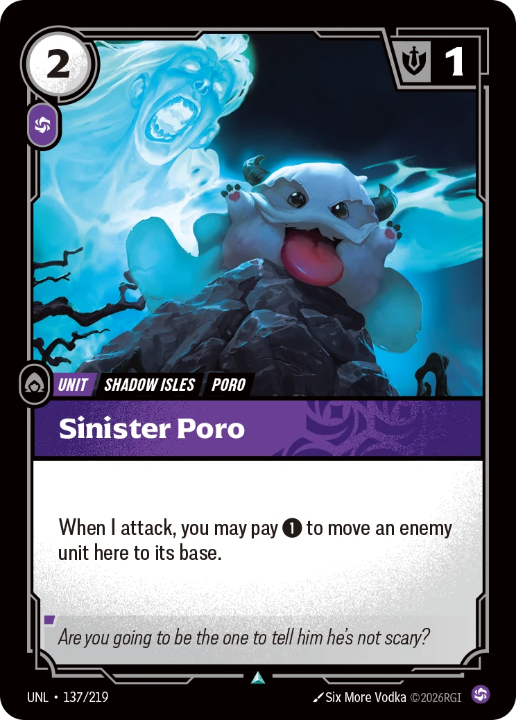 Sinister Poro 卡圖